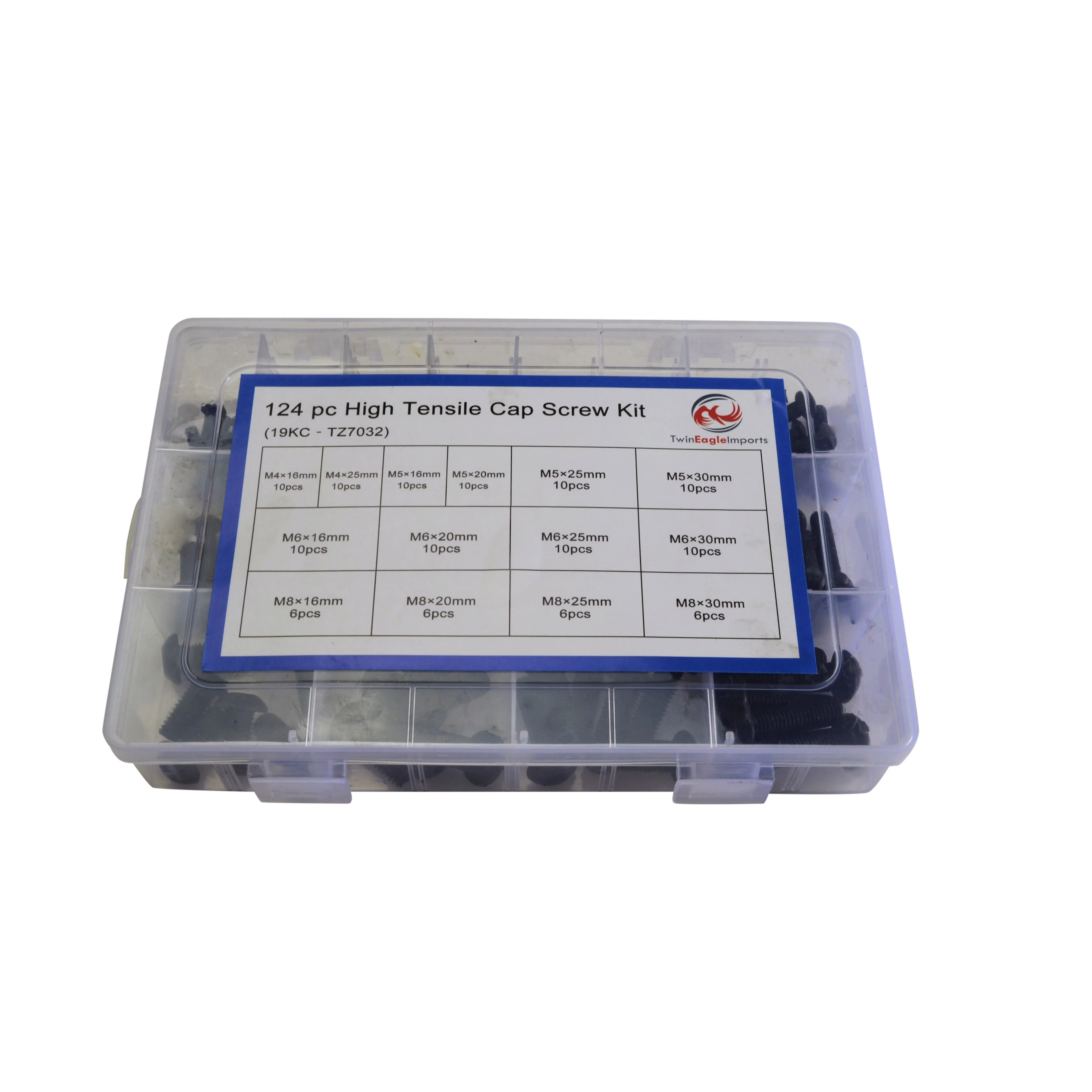 124pc Button Head Cap Screw  Grab Kit