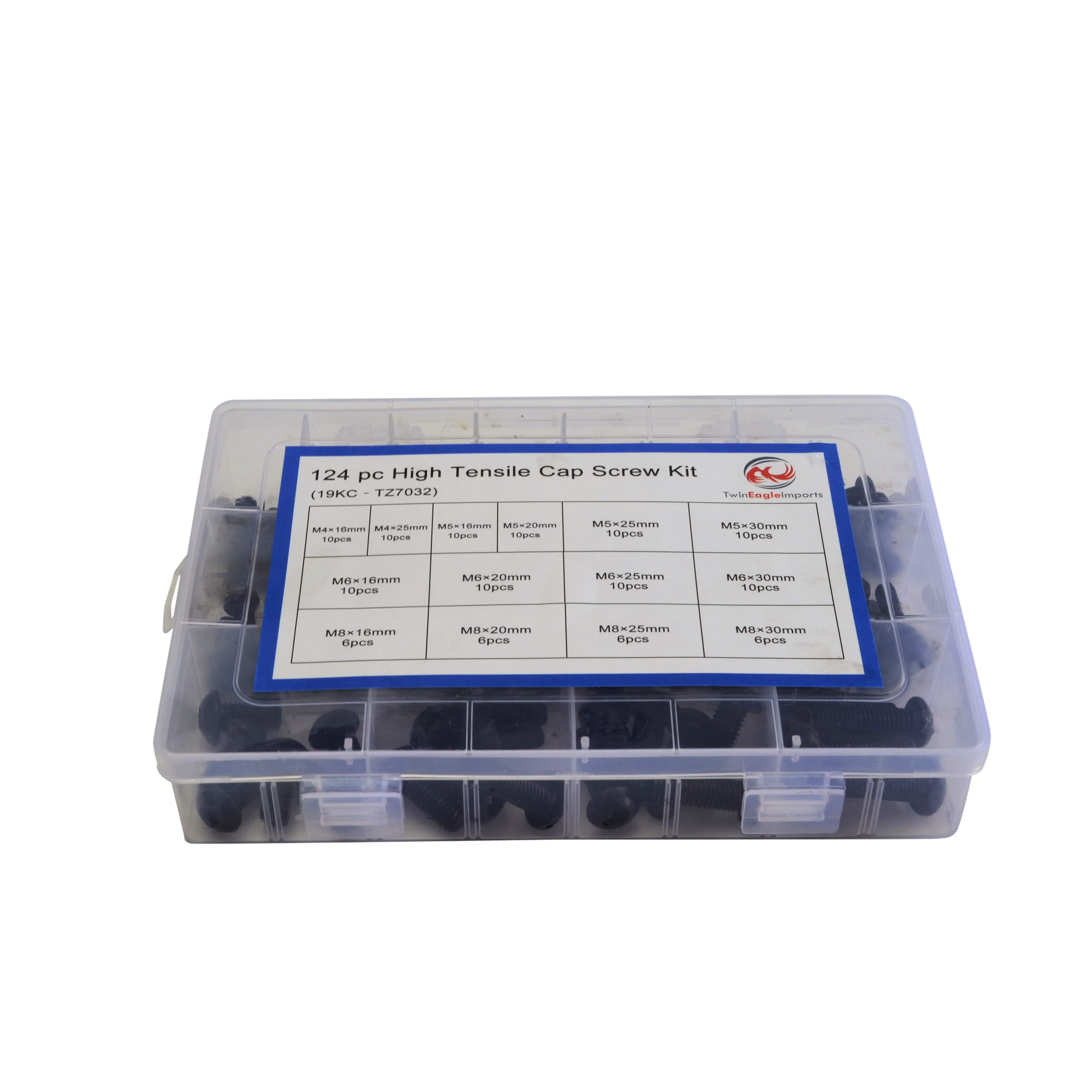 124pc Button Head Cap Screw  Grab Kit