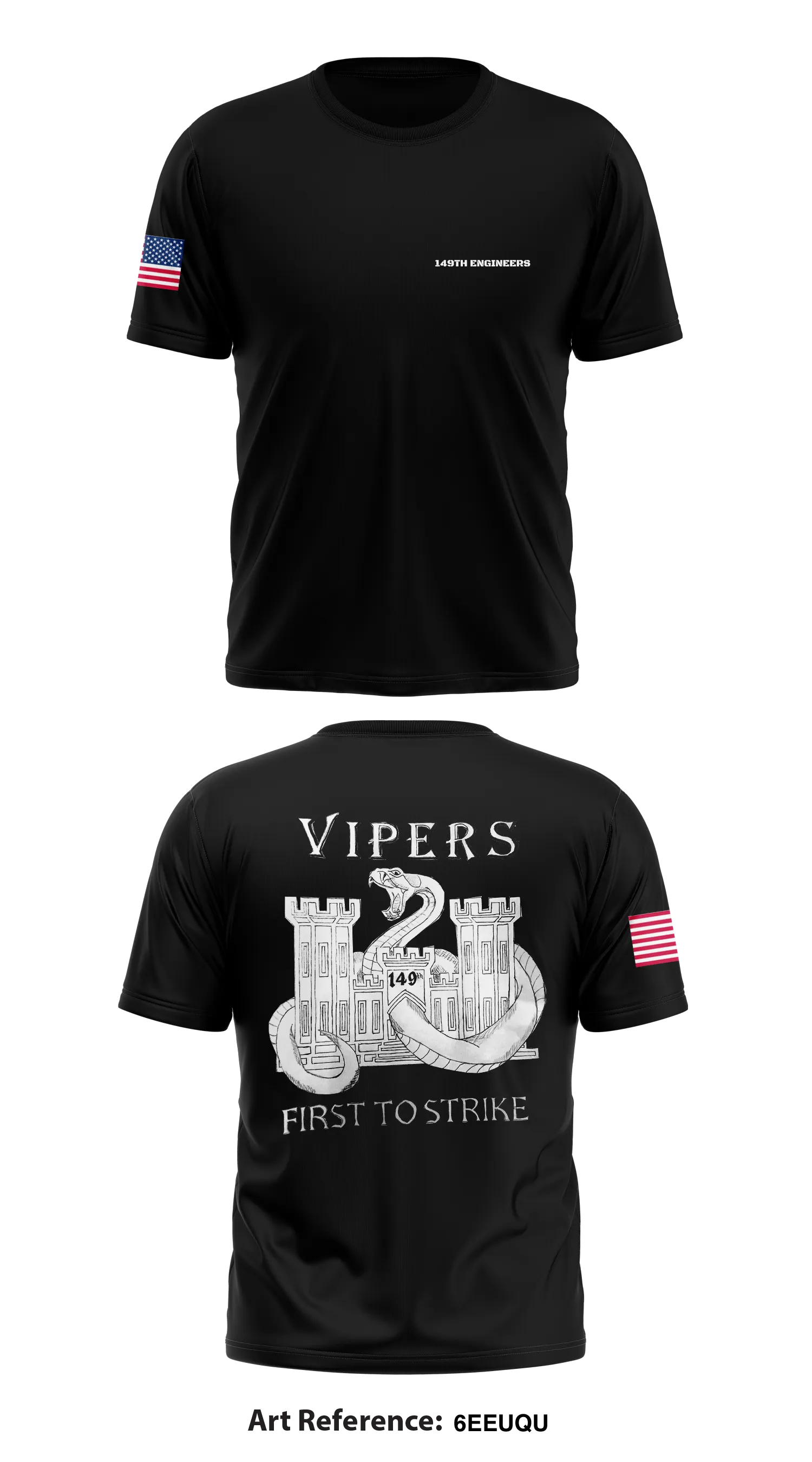 149th Engineers Core Men's SS Performance Tee - 6EEuqU