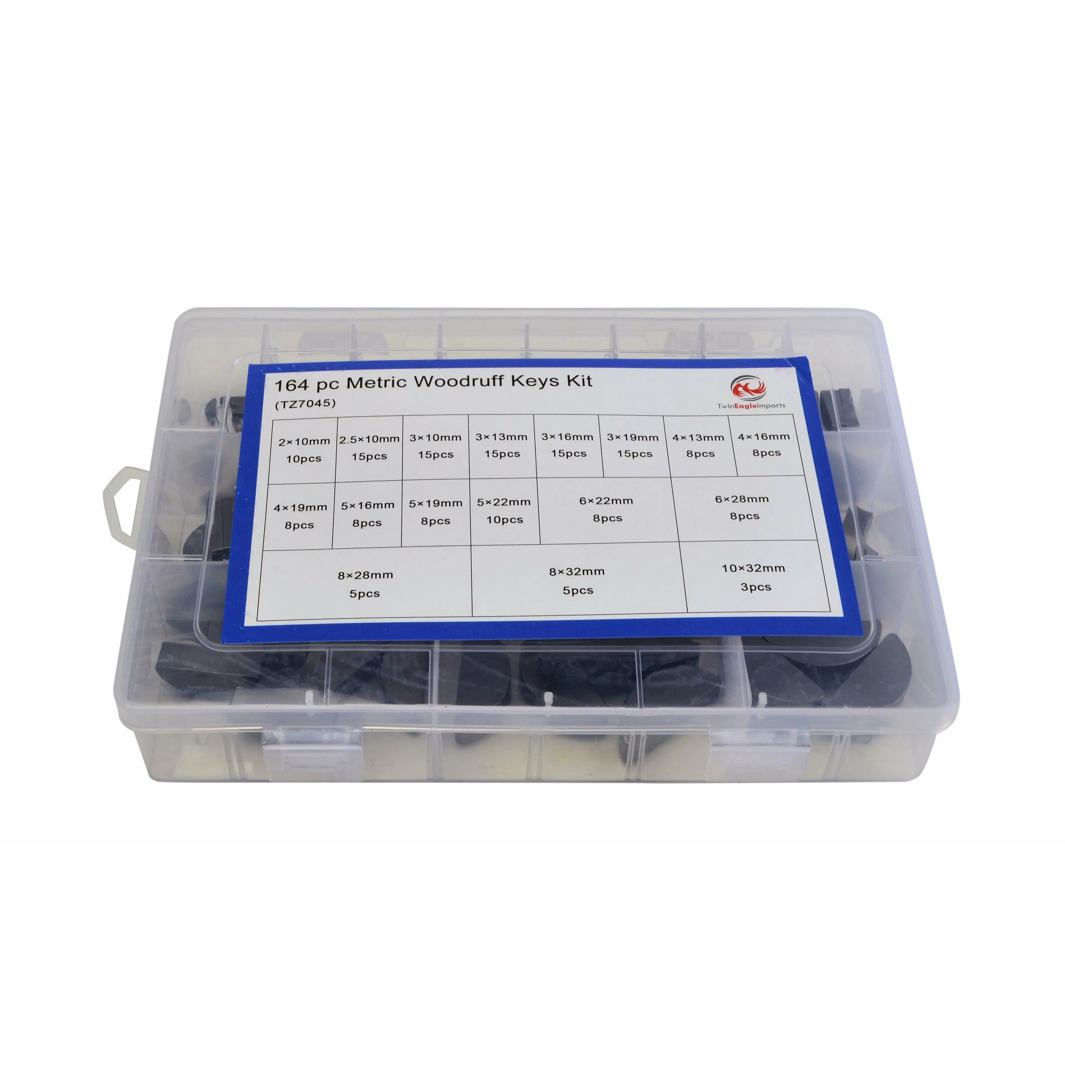 175pc Metric Keyway and 164pc Woodruff Keys Grab Kit