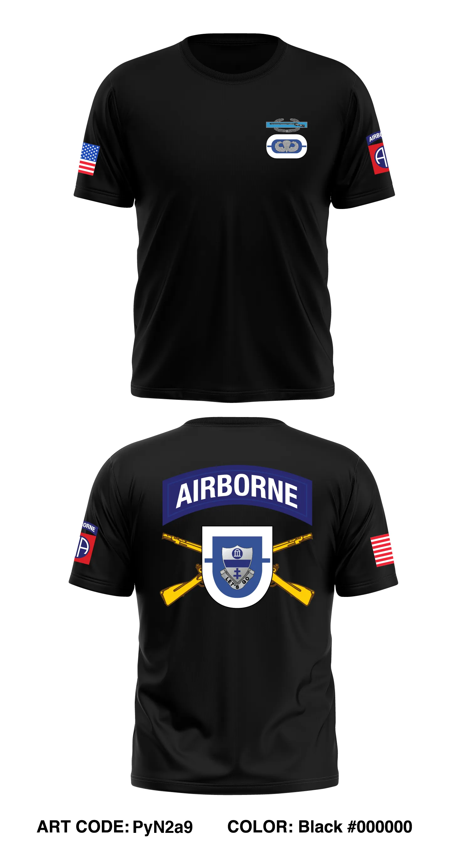 1st Battalion, 325th Airborne Infantry Regiment Core Men's SS Performance Tee - PyN2a9