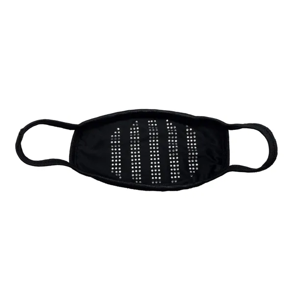 2 Pack: Cotton Shaped Rhinestone Face Mask