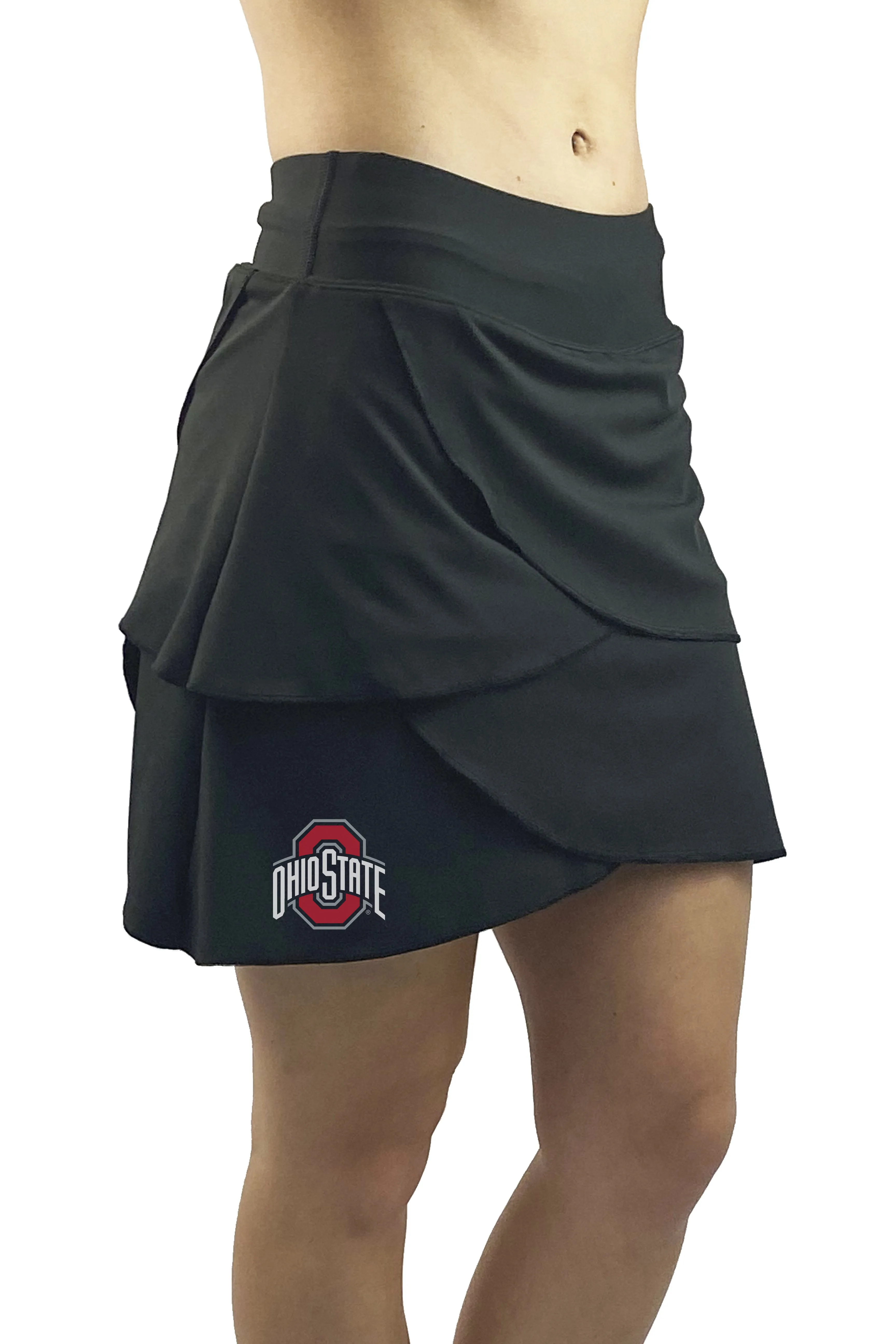2202 - The "Block O" Petal Performance Skort/Black