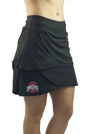 2202 - The "Block O" Petal Performance Skort/Black