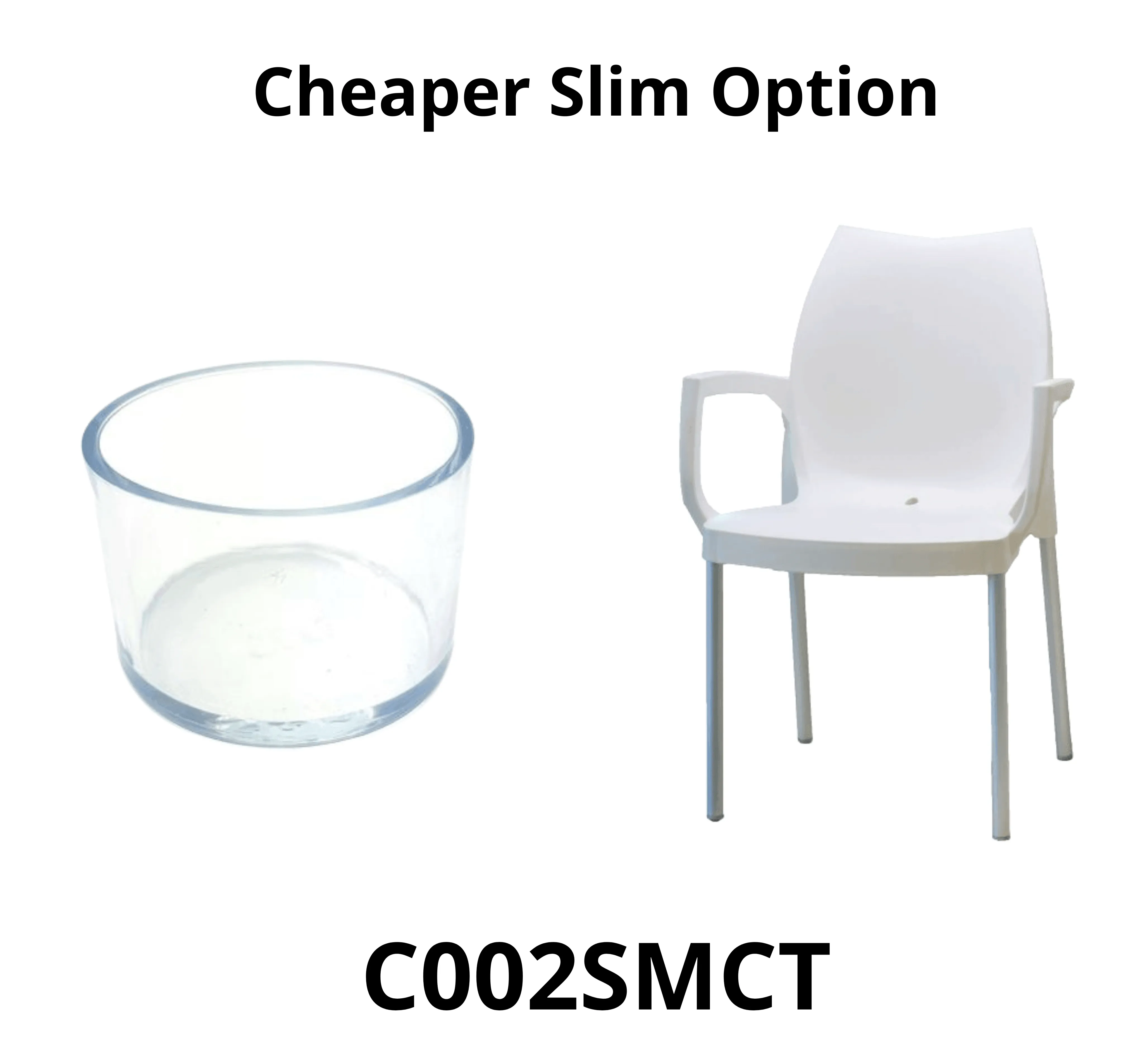 25mm Round Super Heavy Duty COMMERCIAL External Silicone Chair Protector - C002NMCT