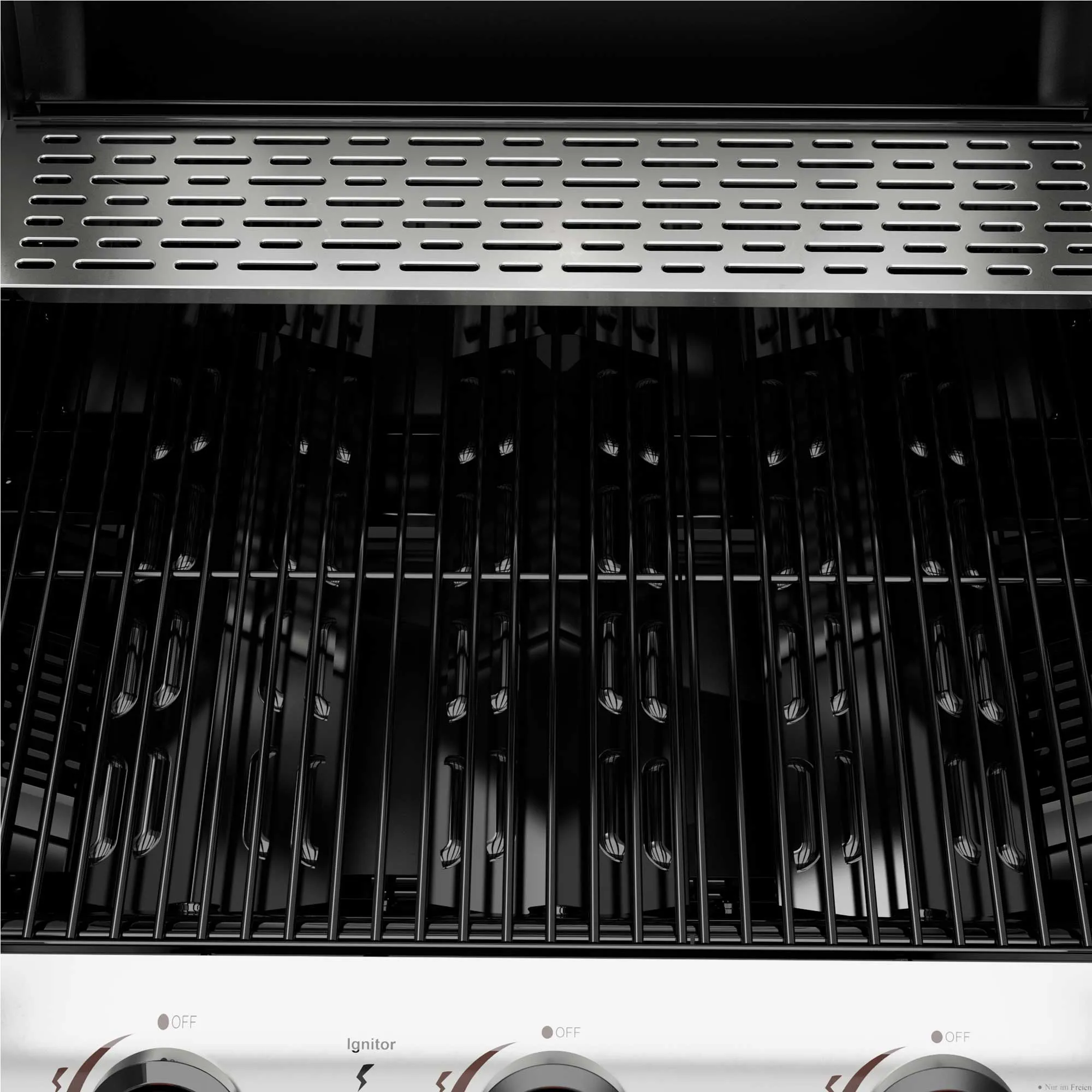 3 Burner Gas BBQ Grill with Piezo Ignition, Built-In Thermometer, Black/Stainless Steel - DG14