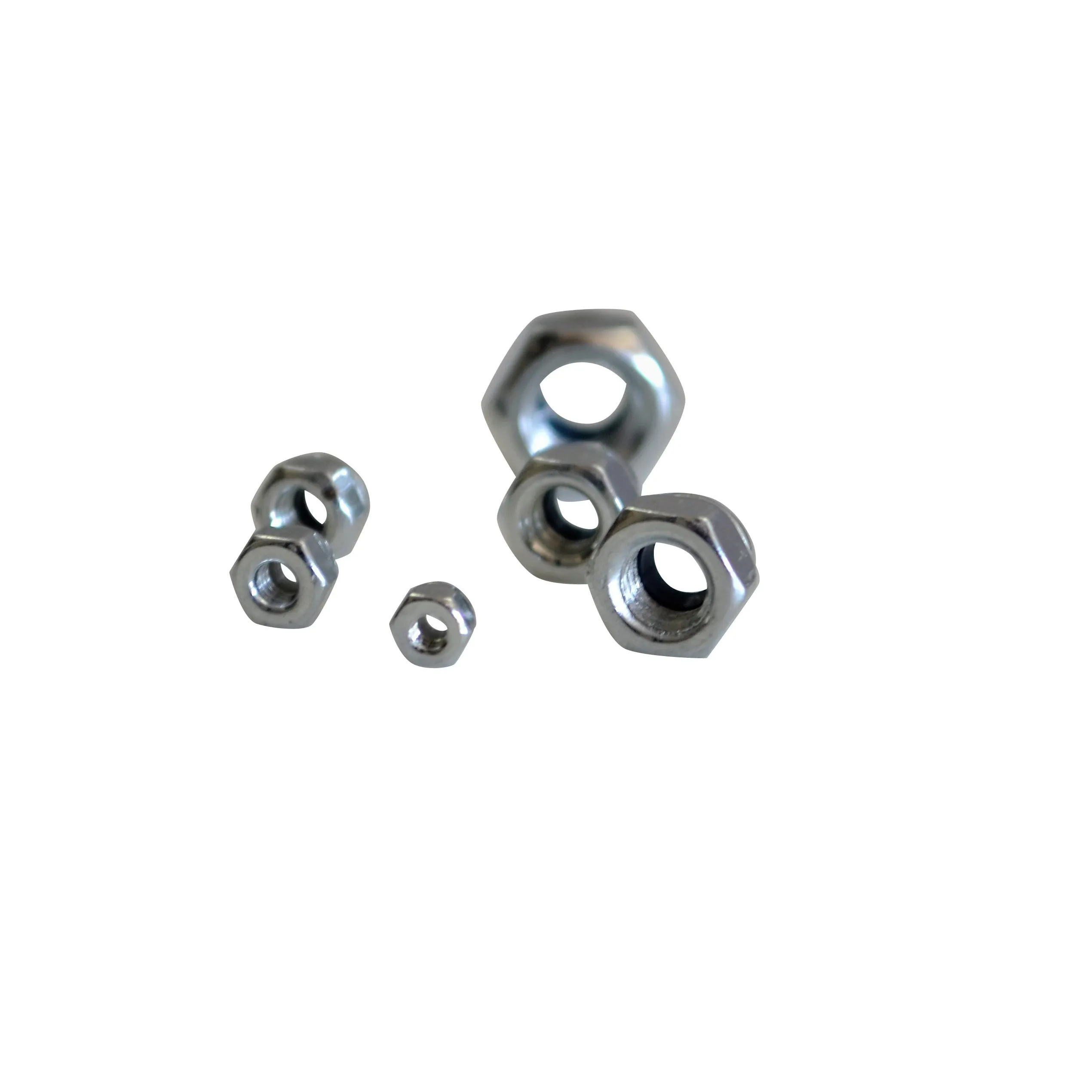 300pc Hex Nylock Nylon Carbon Steel Nut Grab Kit