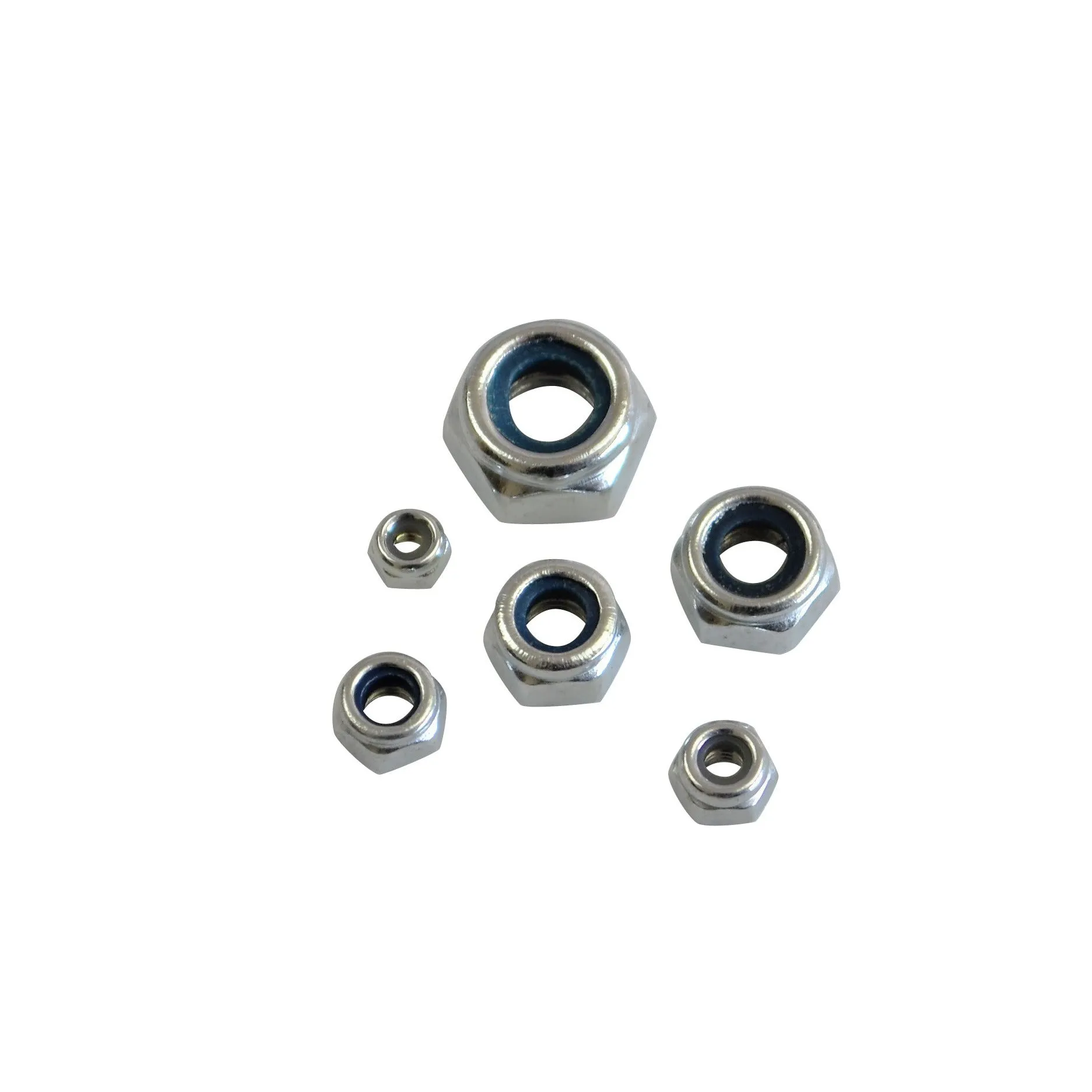 300pc Hex Nylock Nylon Carbon Steel Nut Grab Kit