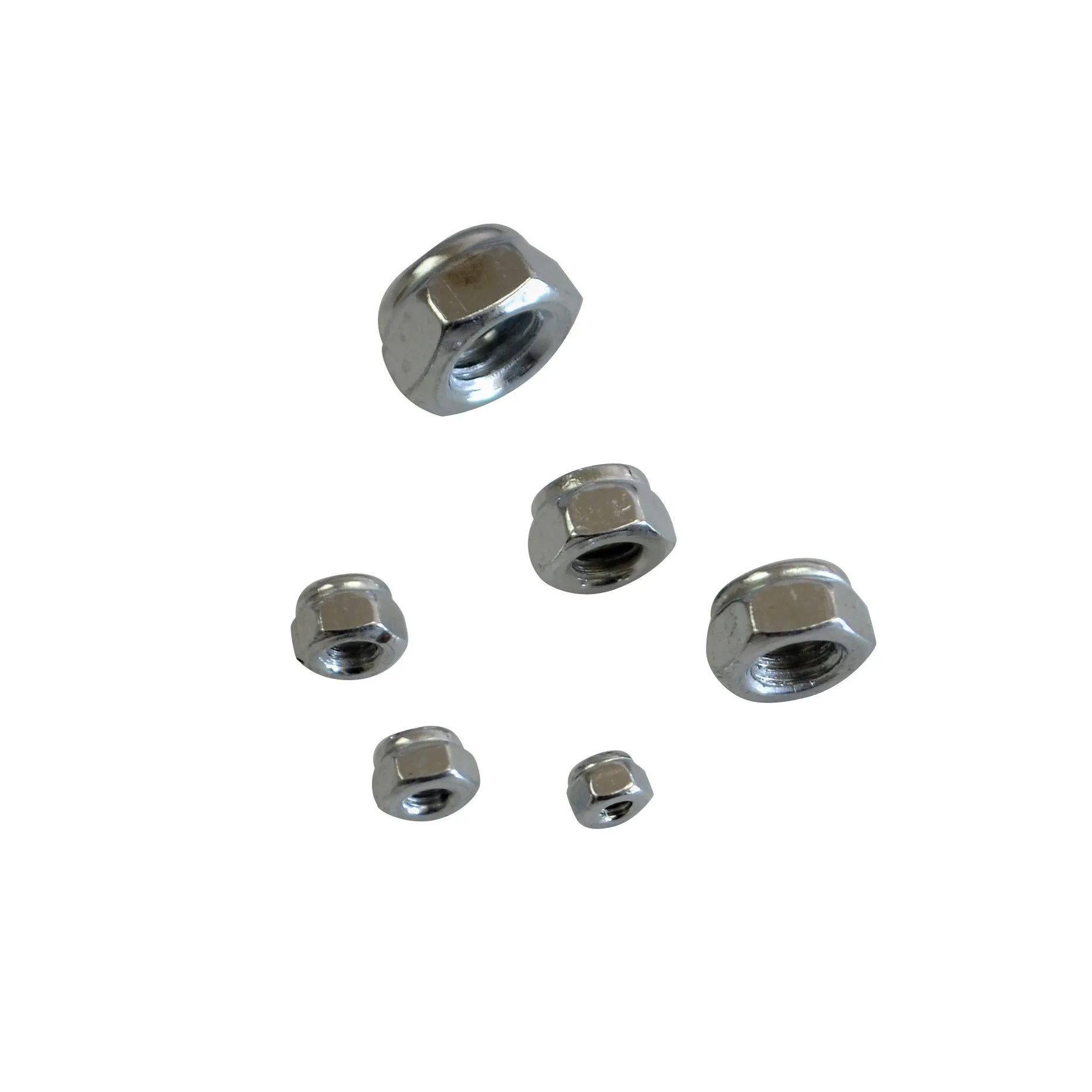 300pc Hex Nylock Nylon Carbon Steel Nut Grab Kit