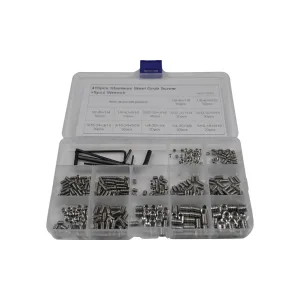 410pc Imperial Stainless Steel Grub Screw Grab Kit Assortment