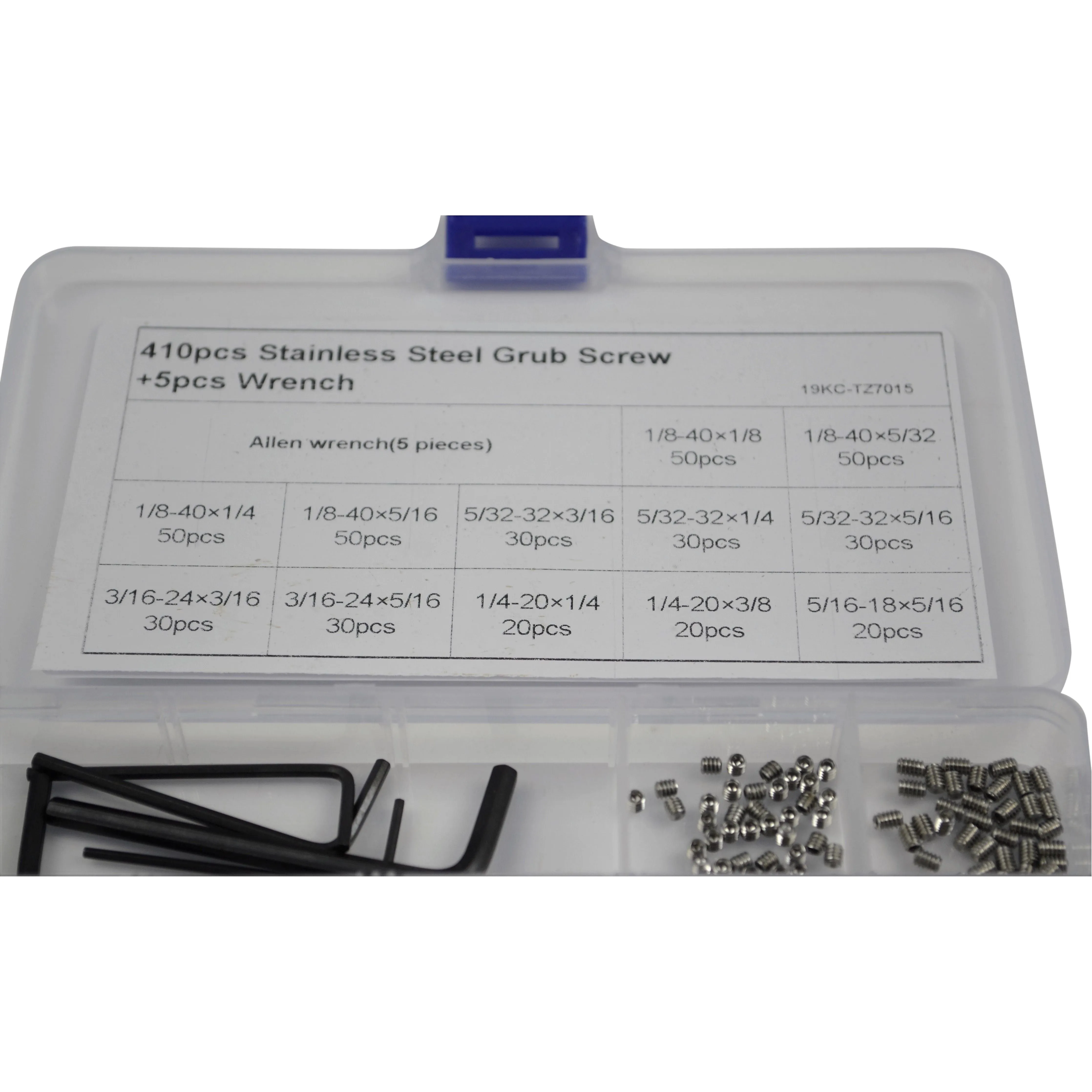 410pc Imperial Stainless Steel Grub Screw Grab Kit Assortment