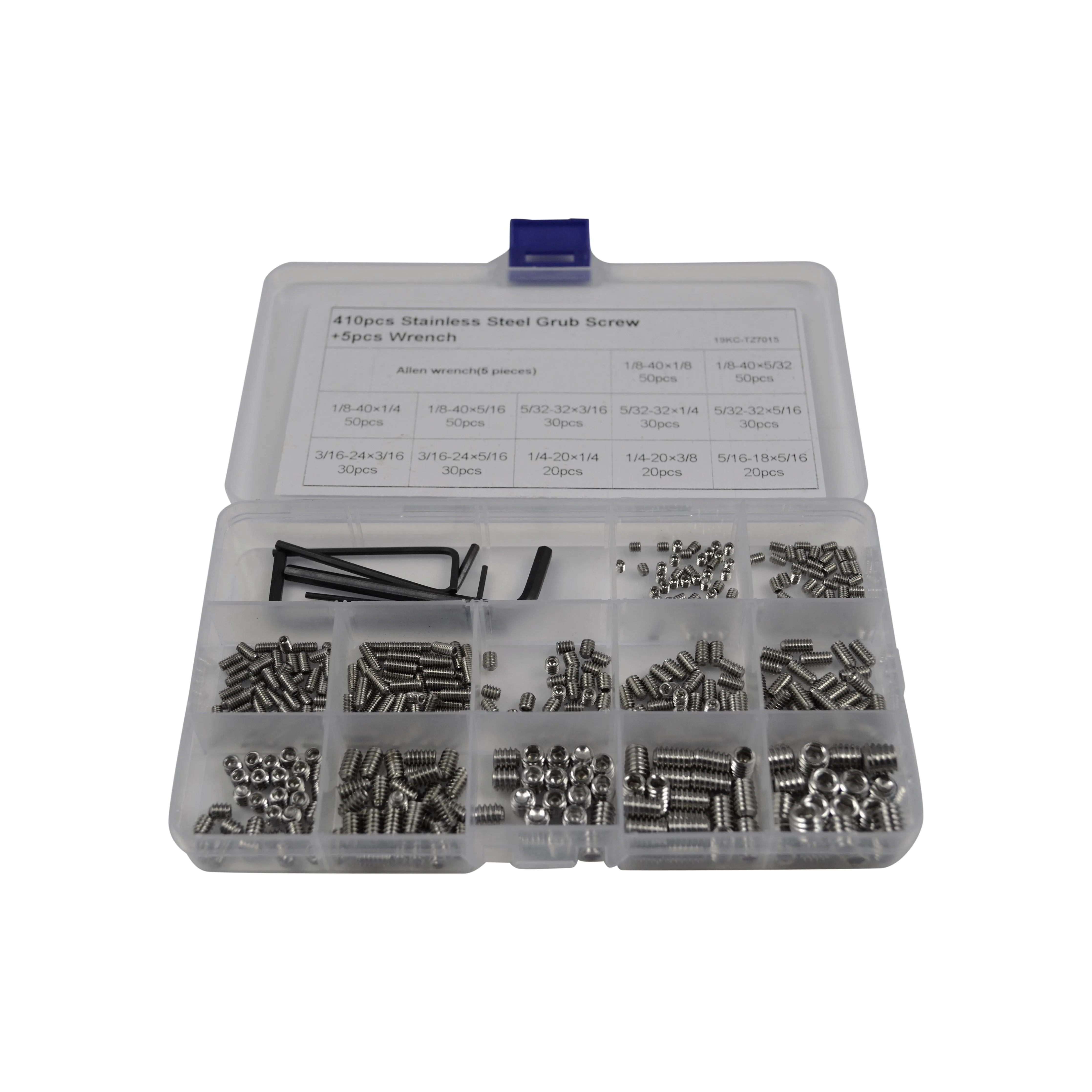 410pc Imperial Stainless Steel Grub Screw Grab Kit Assortment
