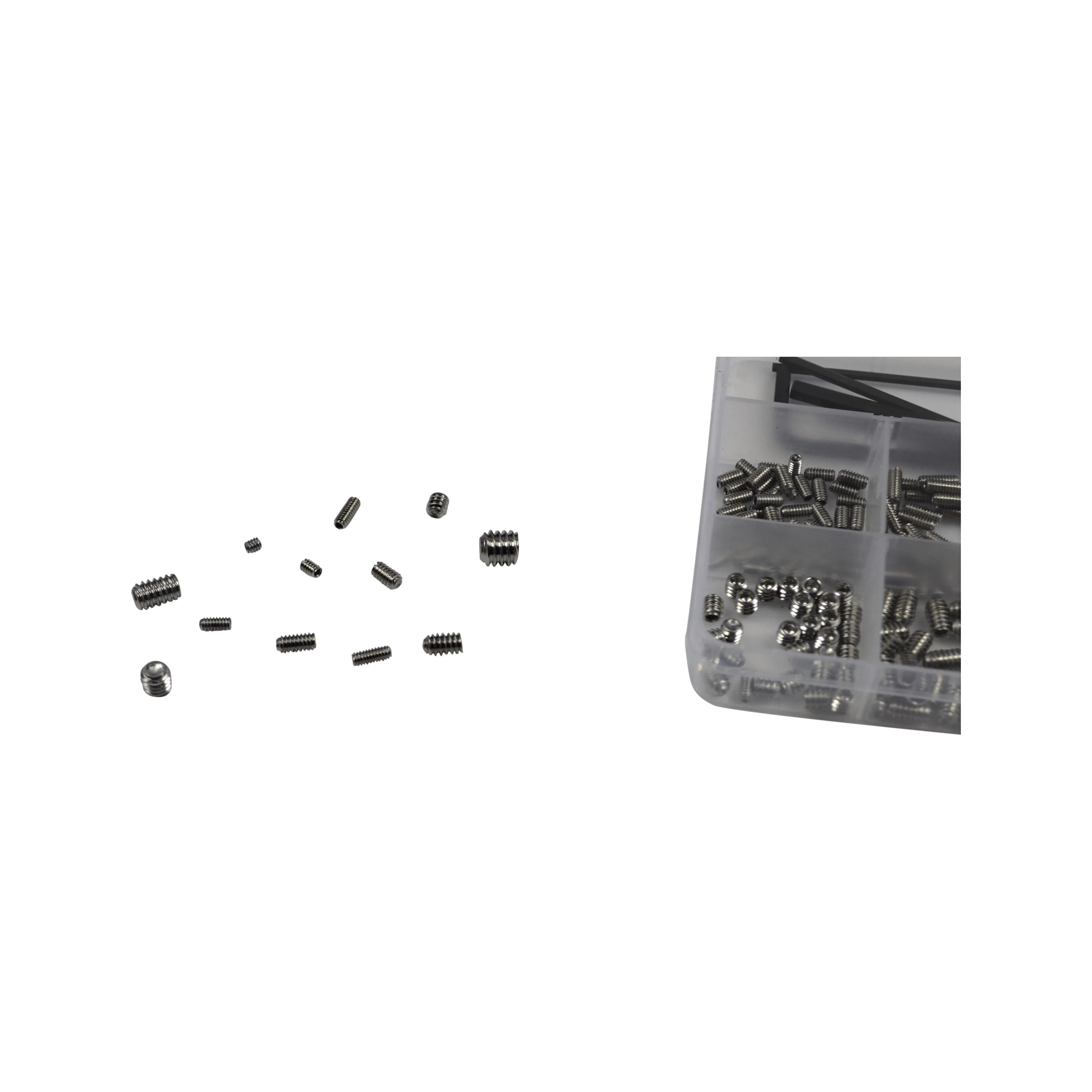 410pc Imperial Stainless Steel Grub Screw Grab Kit Assortment