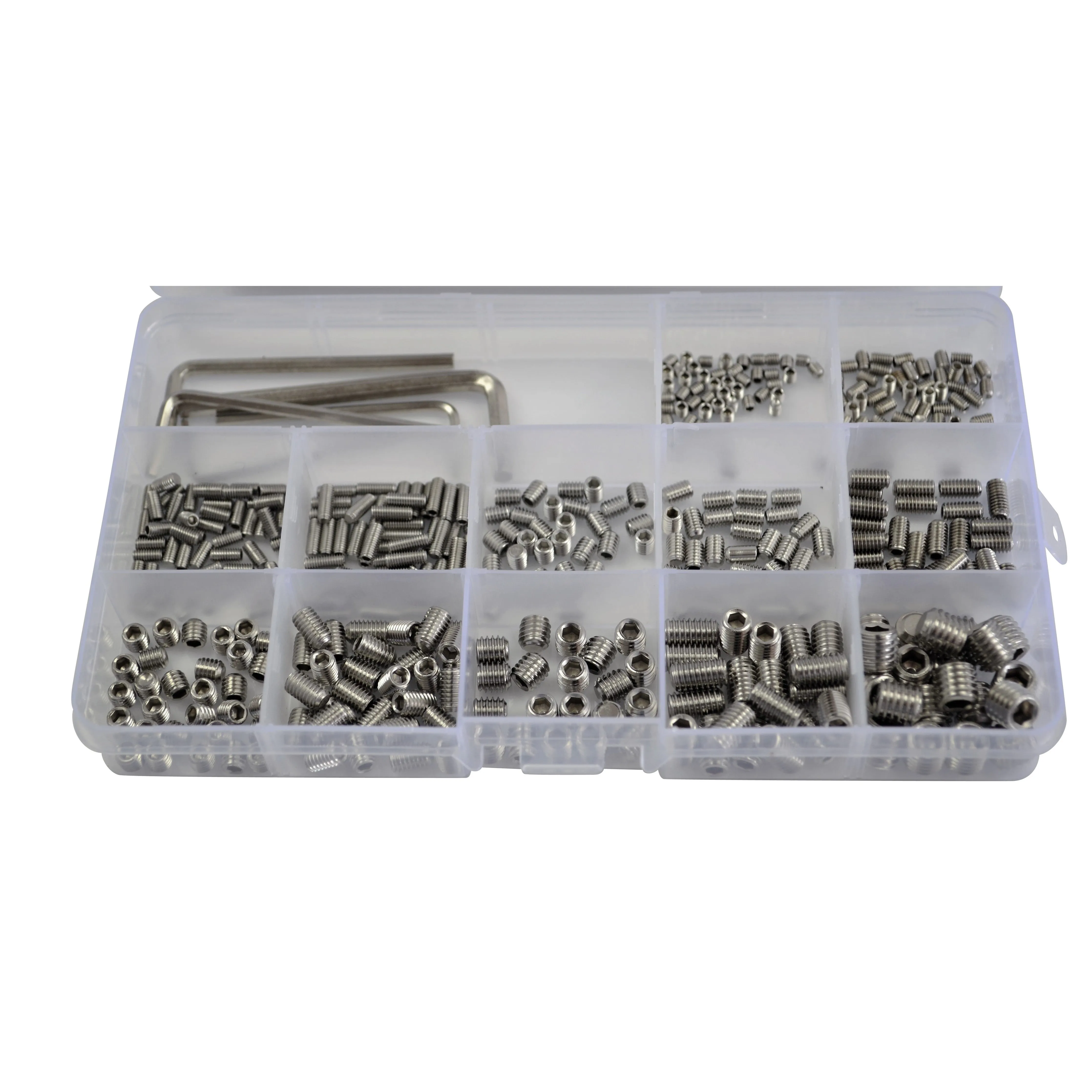 410pc Stainless Steel Metric Grub Screws Grab Kit