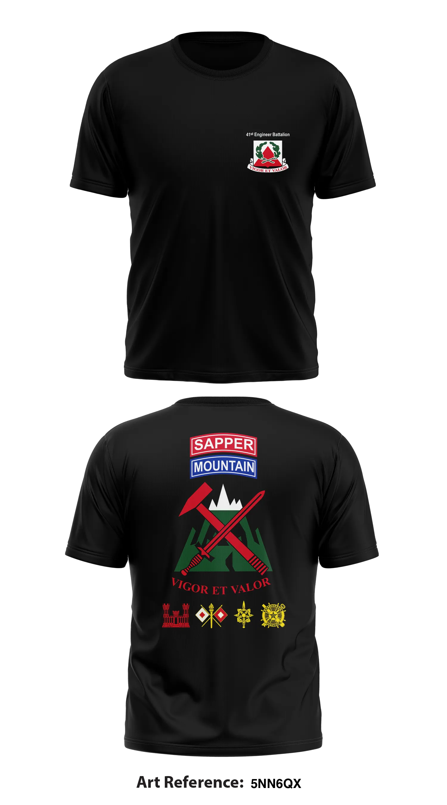 41ST BBE, 2 BCT, 10TH MTN DIV Store 1 Core Men's SS Performance Tee - 5nn6Qx