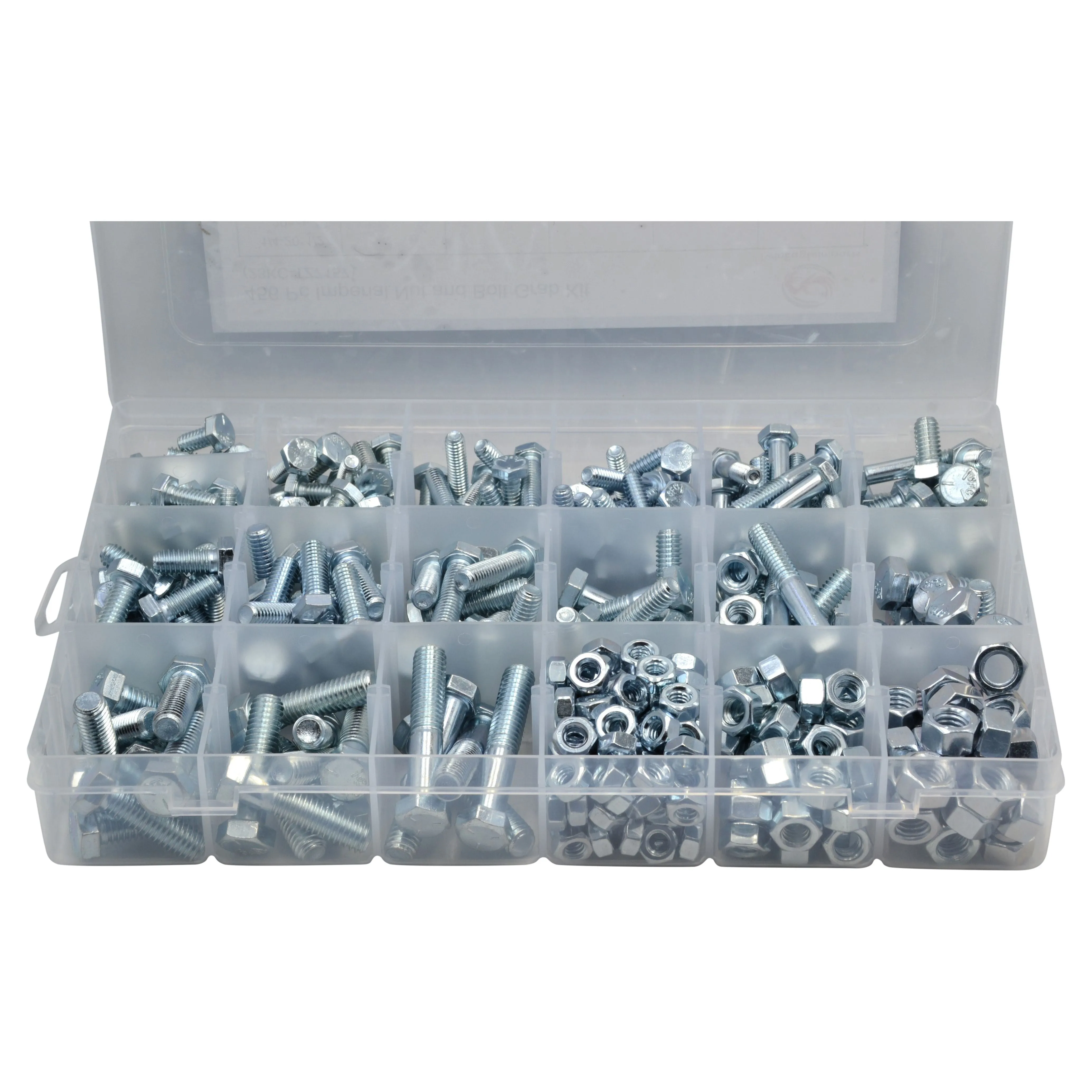 456 pc High Tensile Imperial Nut and Bolt Grab Kit Assortment