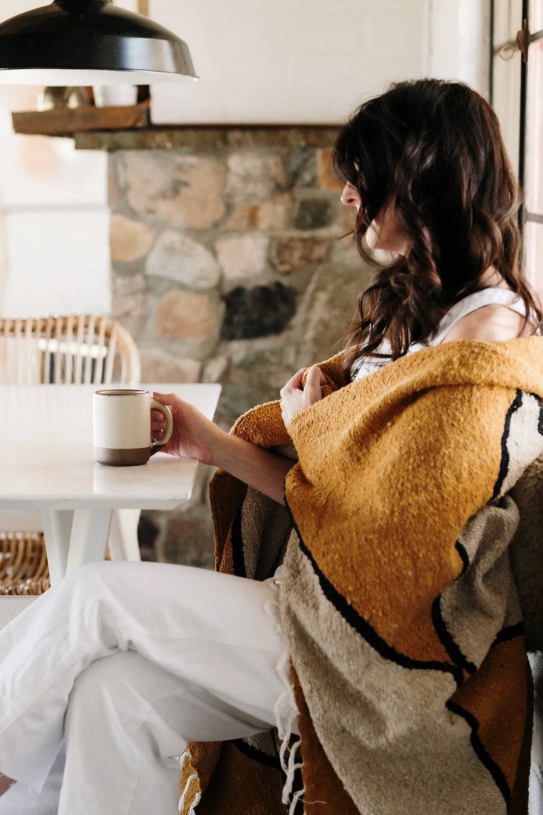 70s   Sunshine Handwoven Blanket