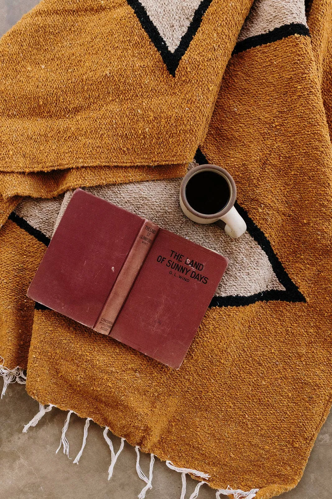 70s   Sunshine Handwoven Blanket