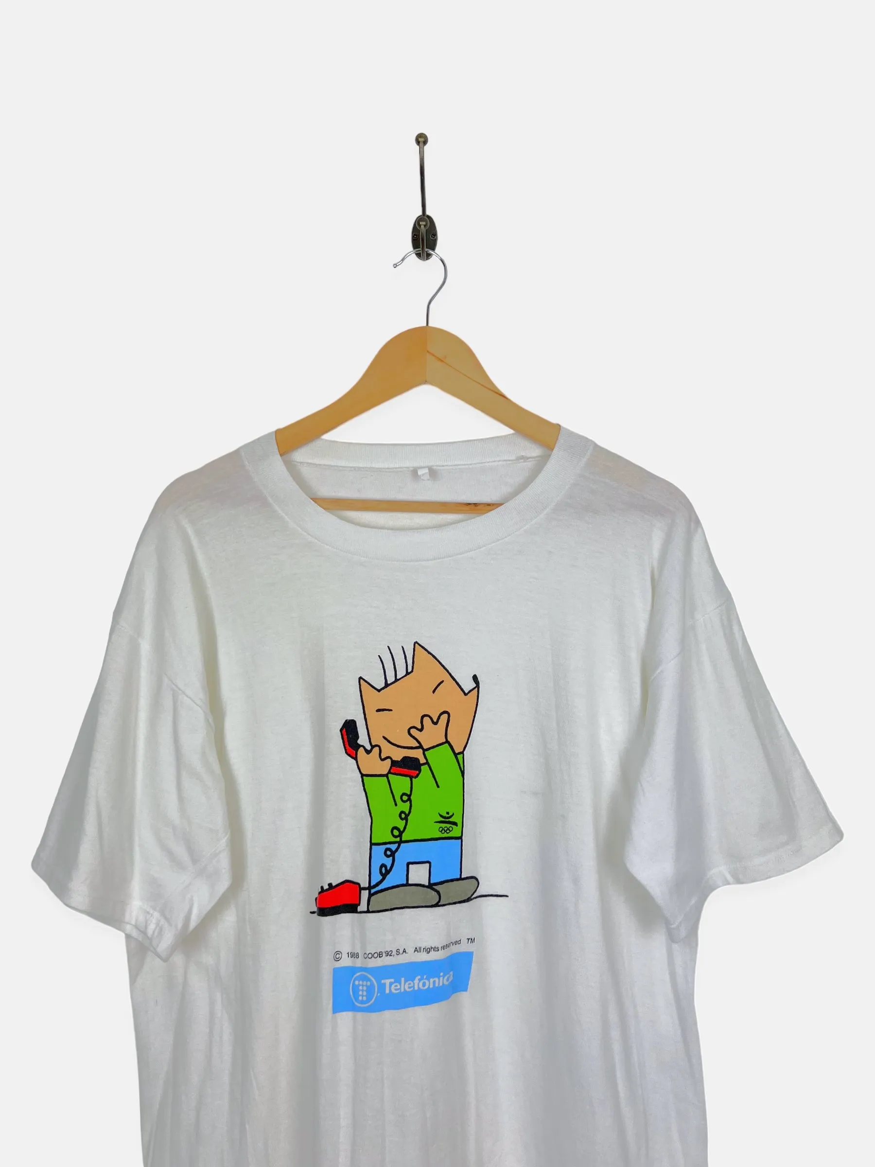 90's Telefonica Vintage Graphic T-Shirt Size M-L