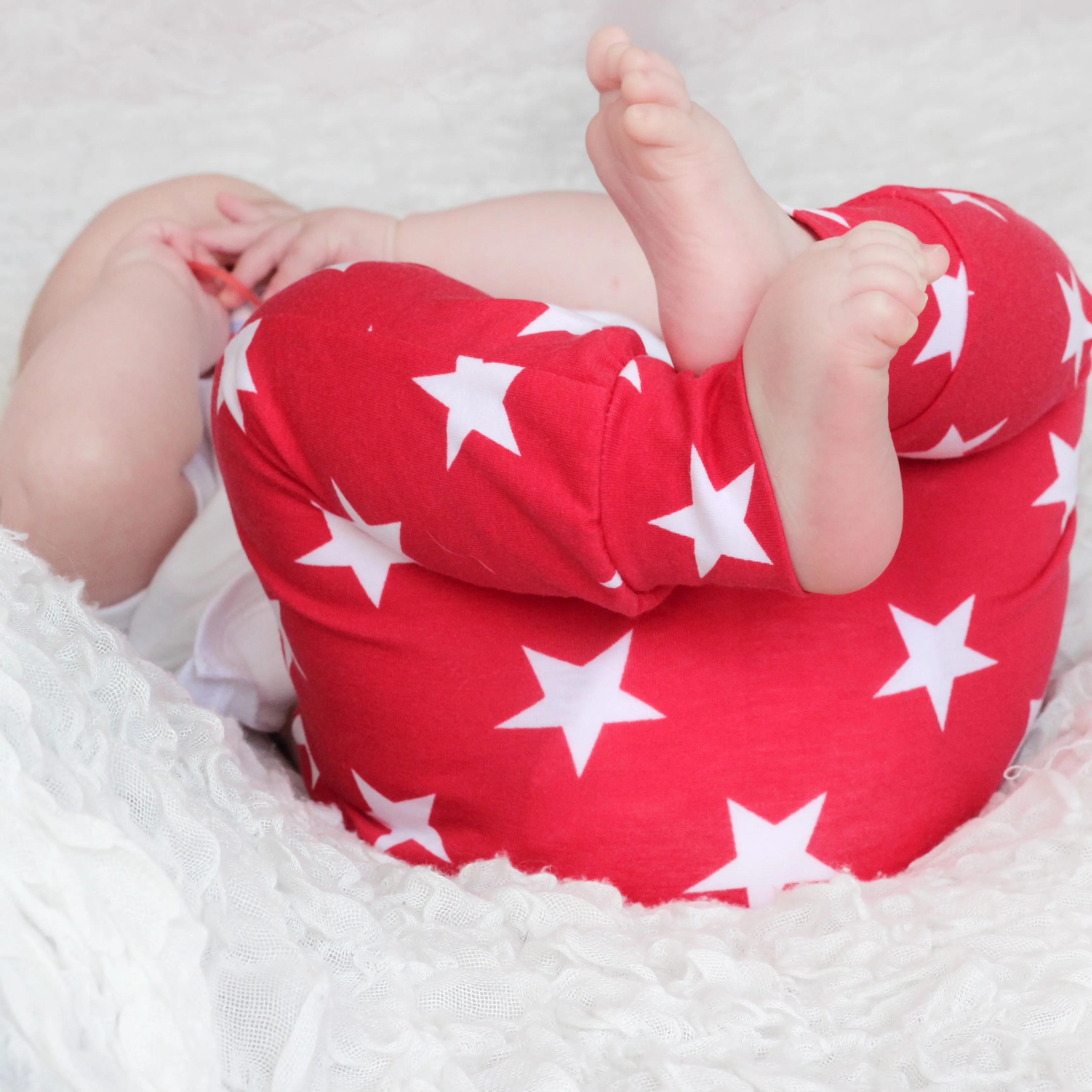 Adult red star print Leggings