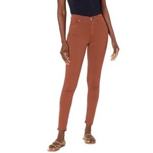 AG Farrah Ankle High Rise Skinny Sateen Stretch Jeans in Brick dust