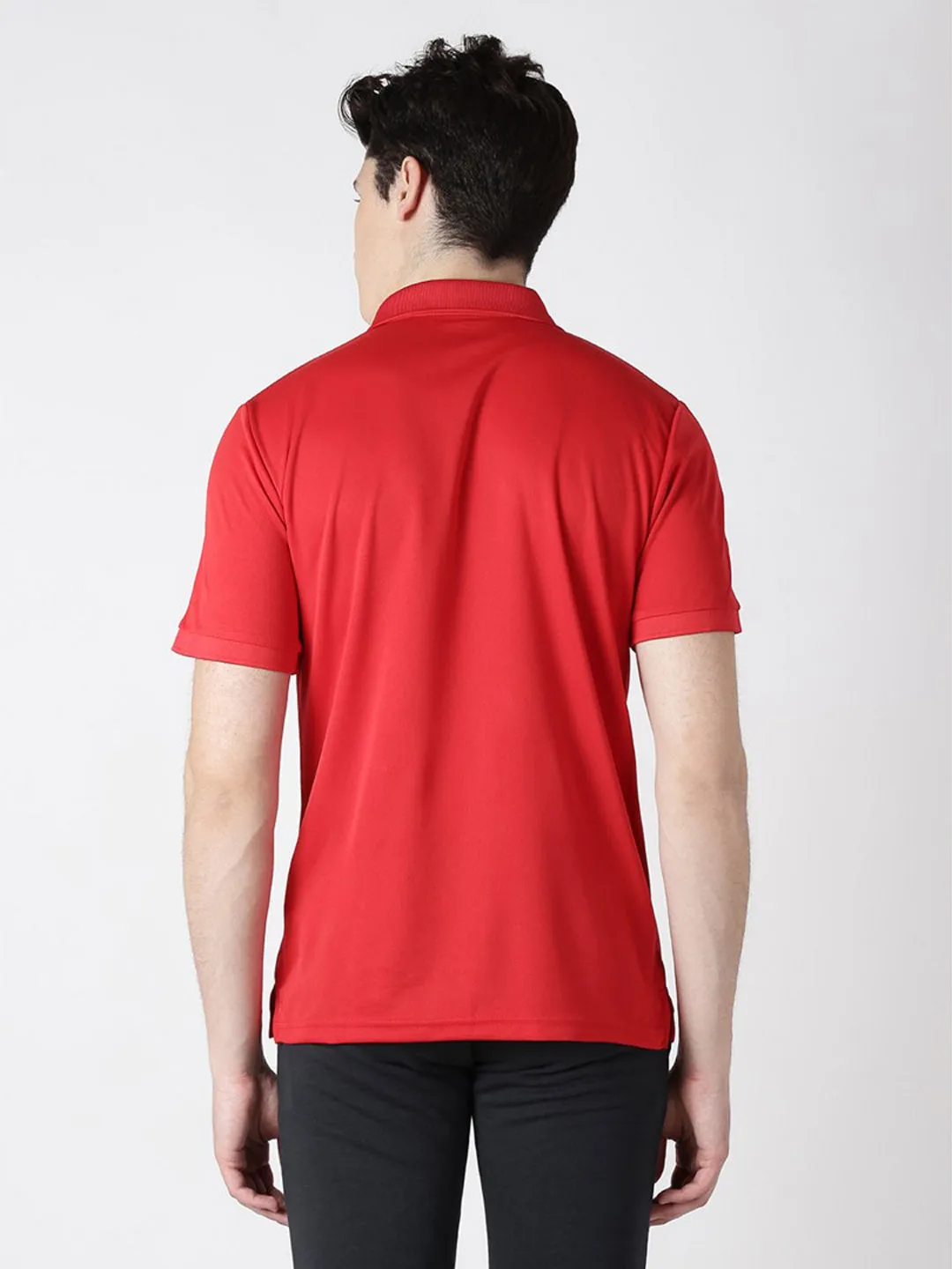 Alcis Men Solid Red Tshirts