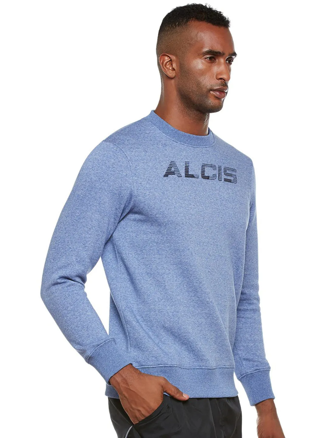Alcis Mens Blue Sweat Shirt 114MSS146
