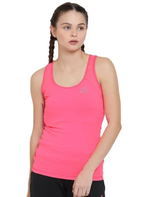 Alcis Women Pink Solid Tank Top