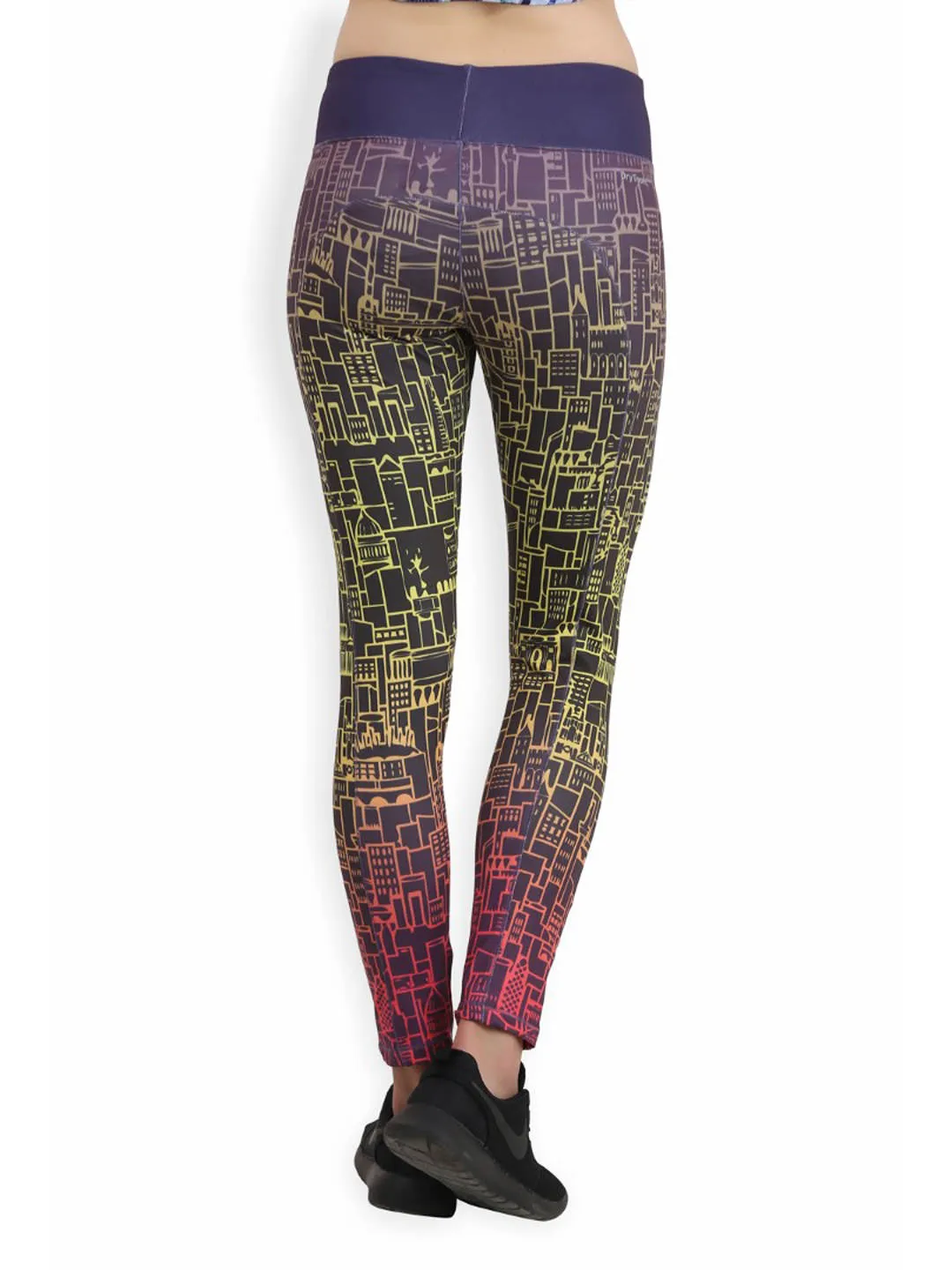 Alcis Womens Printed Multi Color Legging ALWPA003022