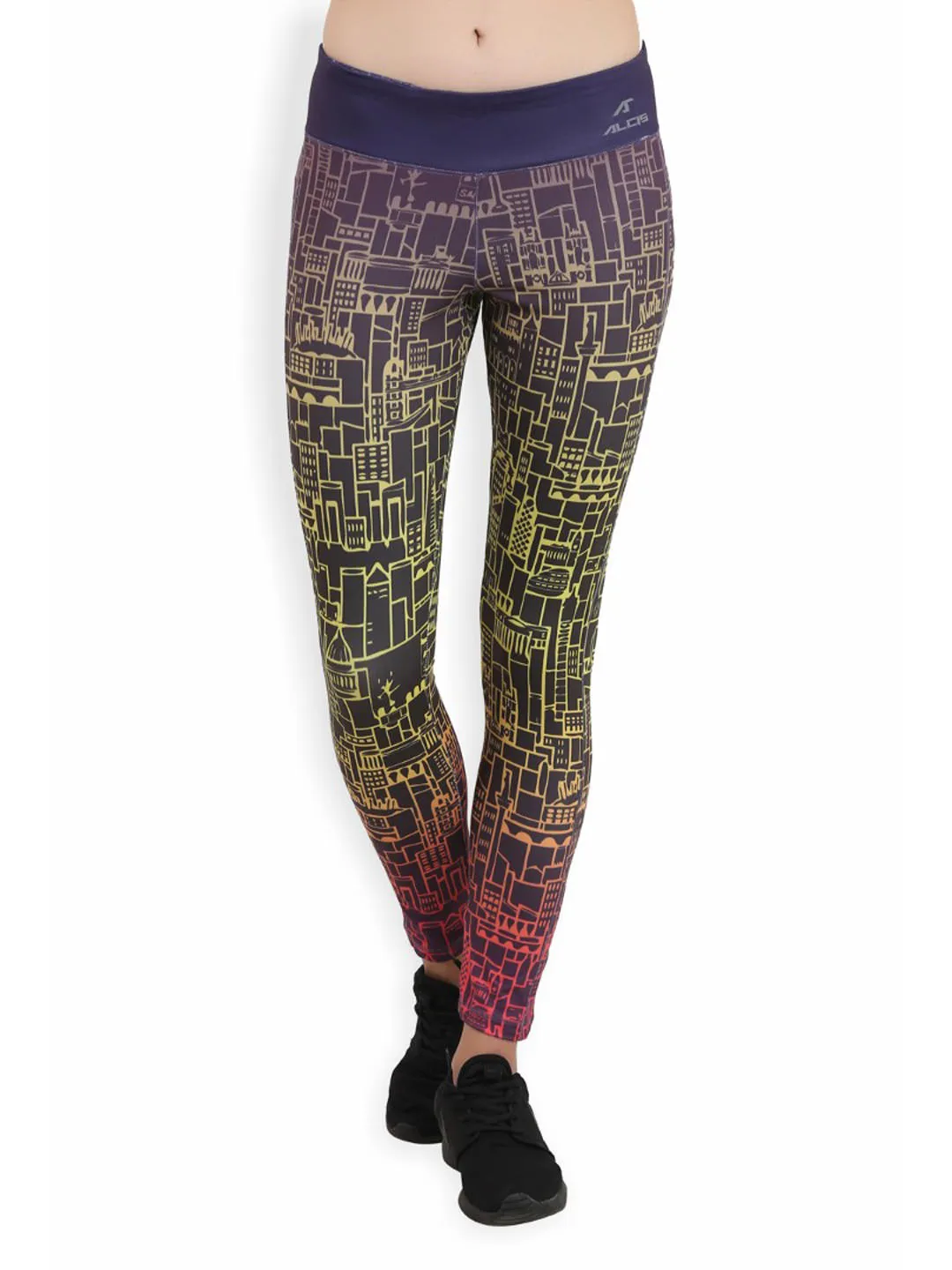 Alcis Womens Printed Multi Color Legging ALWPA003022