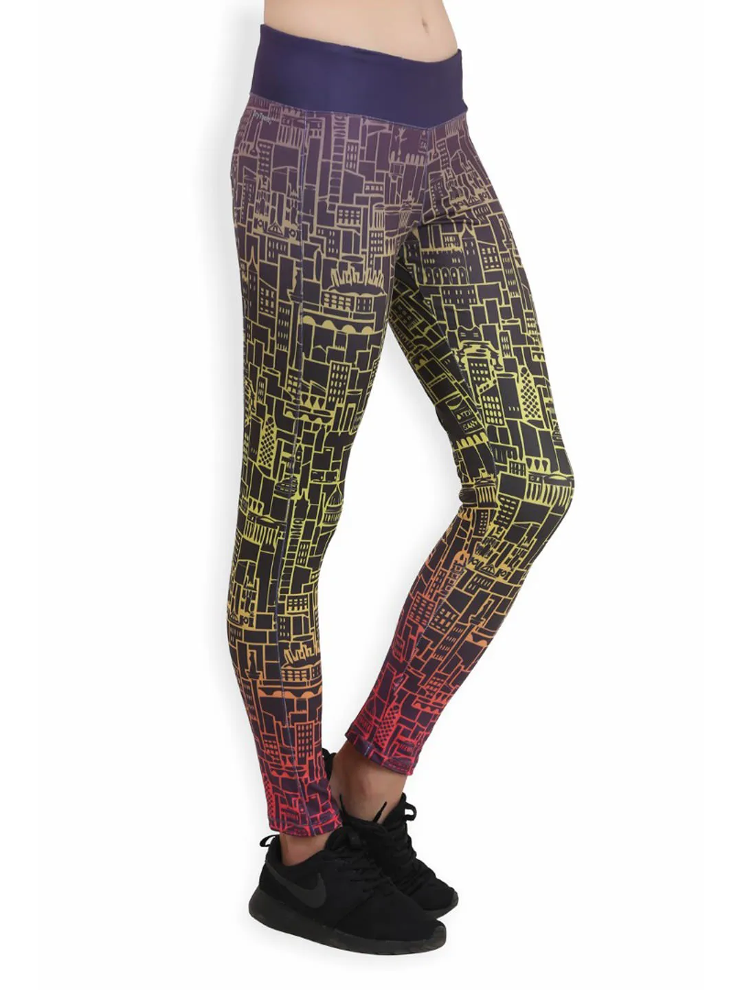 Alcis Womens Printed Multi Color Legging ALWPA003022