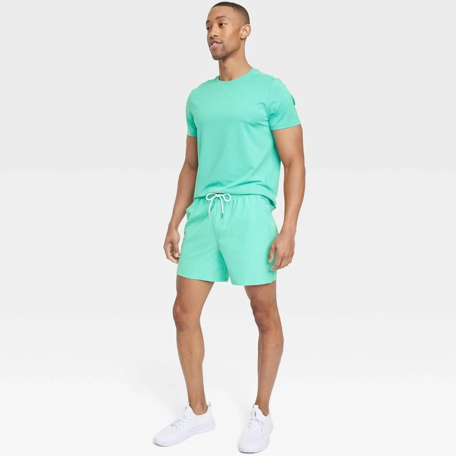 All In Motion Men's Hybrid Shorts 6" W92G09 Green 2XL
