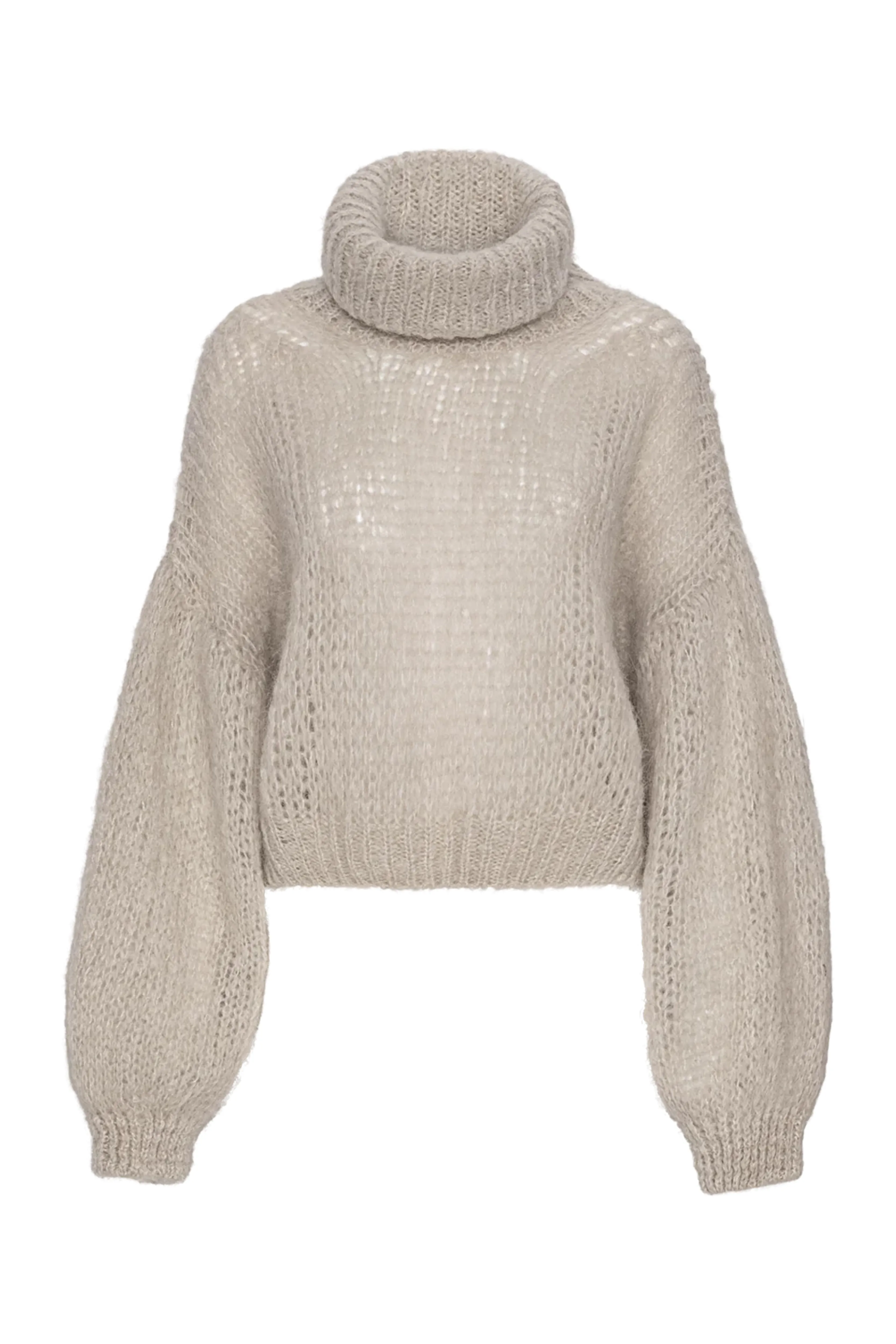 American Dreams - Pepper Roll-Neck Alpaca Pullover Beige