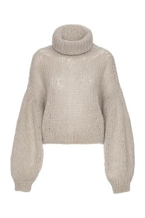 American Dreams - Pepper Roll-Neck Alpaca Pullover Beige