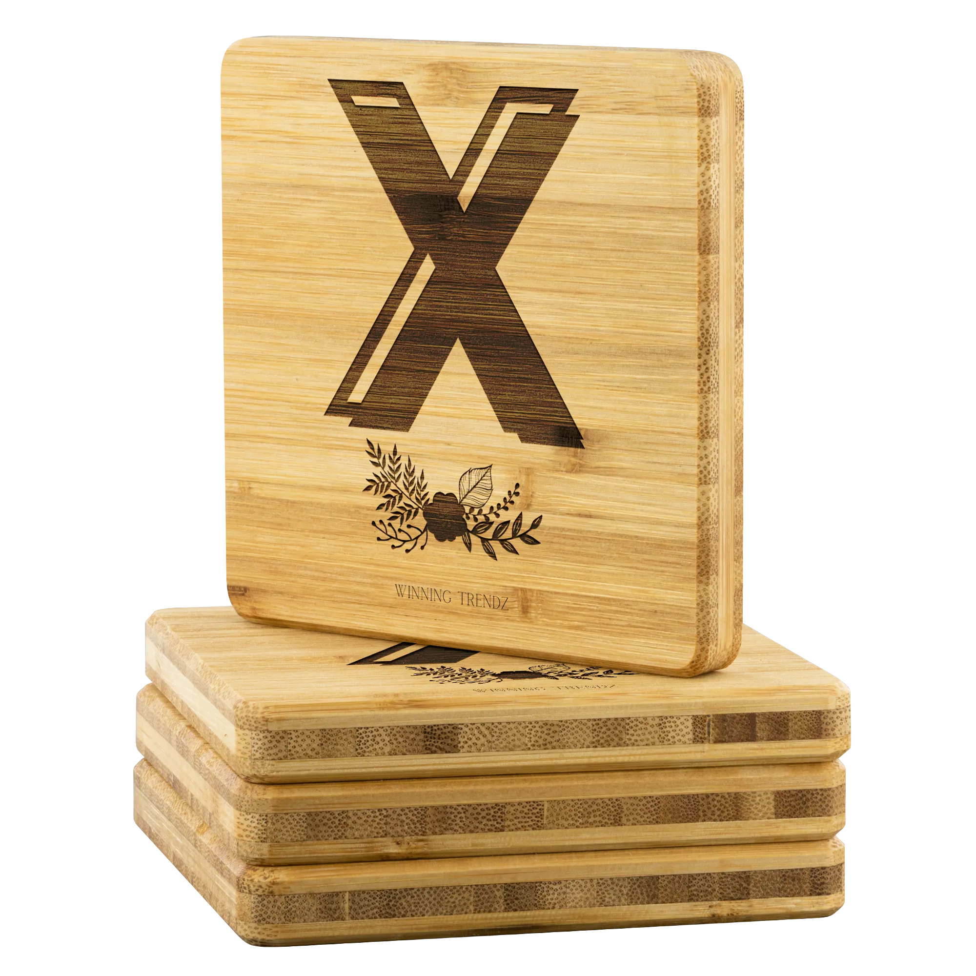 Bamboo "X" Coasters (Sets of 4)