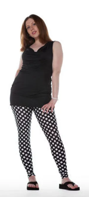 Black and White Dot Leggings