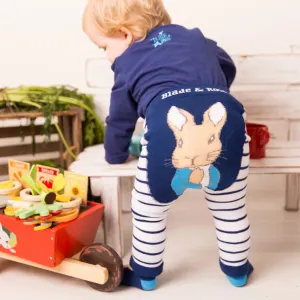 Blade & Rose Peter Rabbit Navy Cream Stripe Knitted Leggings
