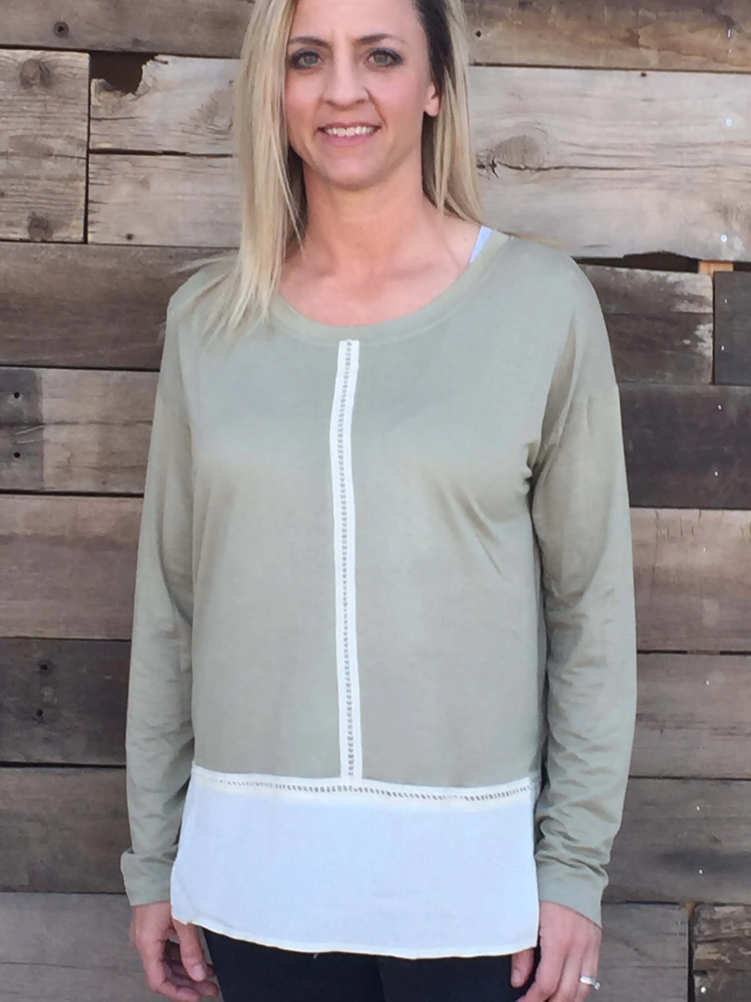 Blocked Bottom Blouse