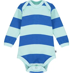 Blue Striped Long Sleeve Bodysuit (Retired)