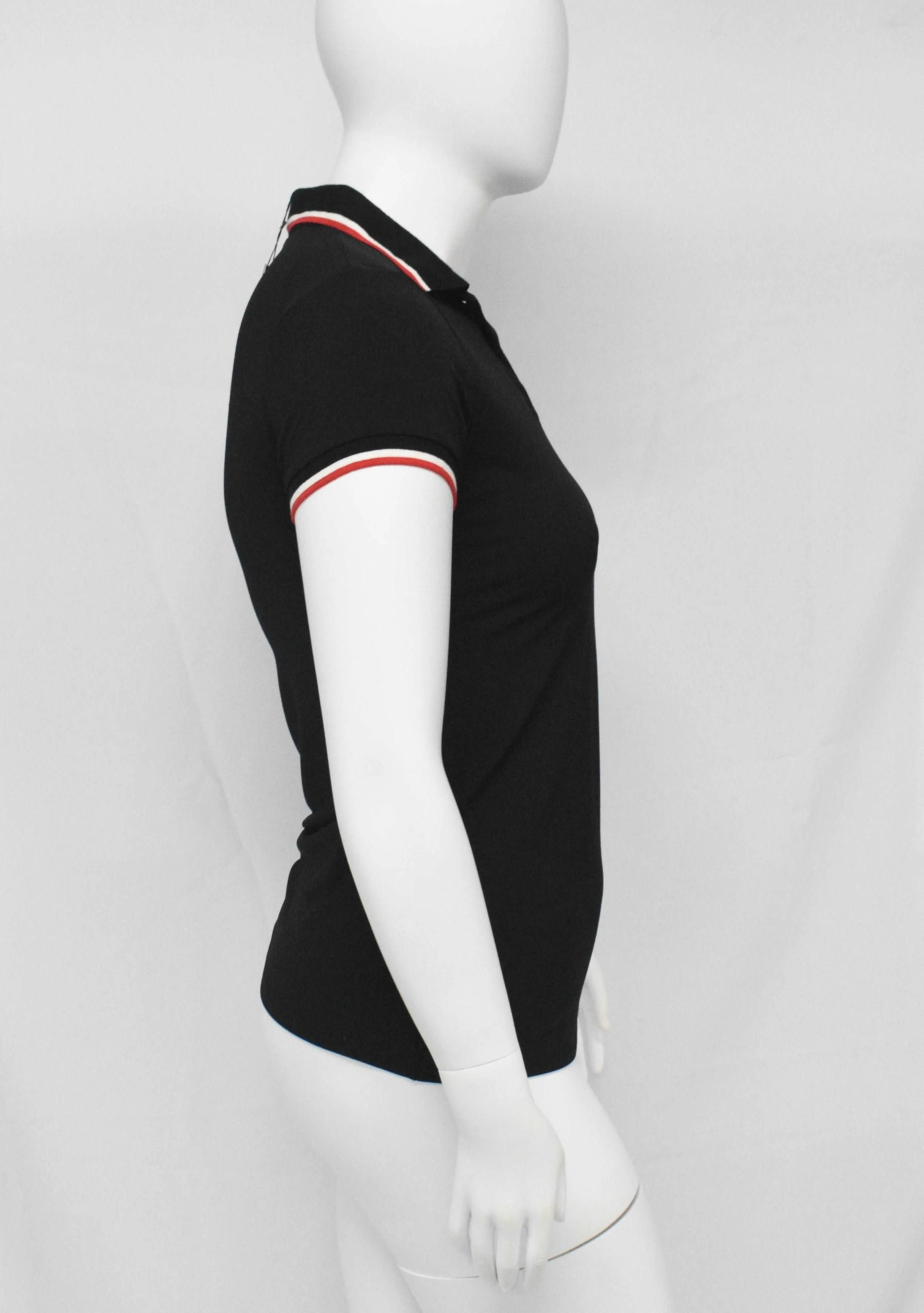 Body Contouring UV Protection Polo's Top-Black