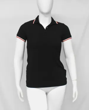 Body Contouring UV Protection Polo's Top-Black