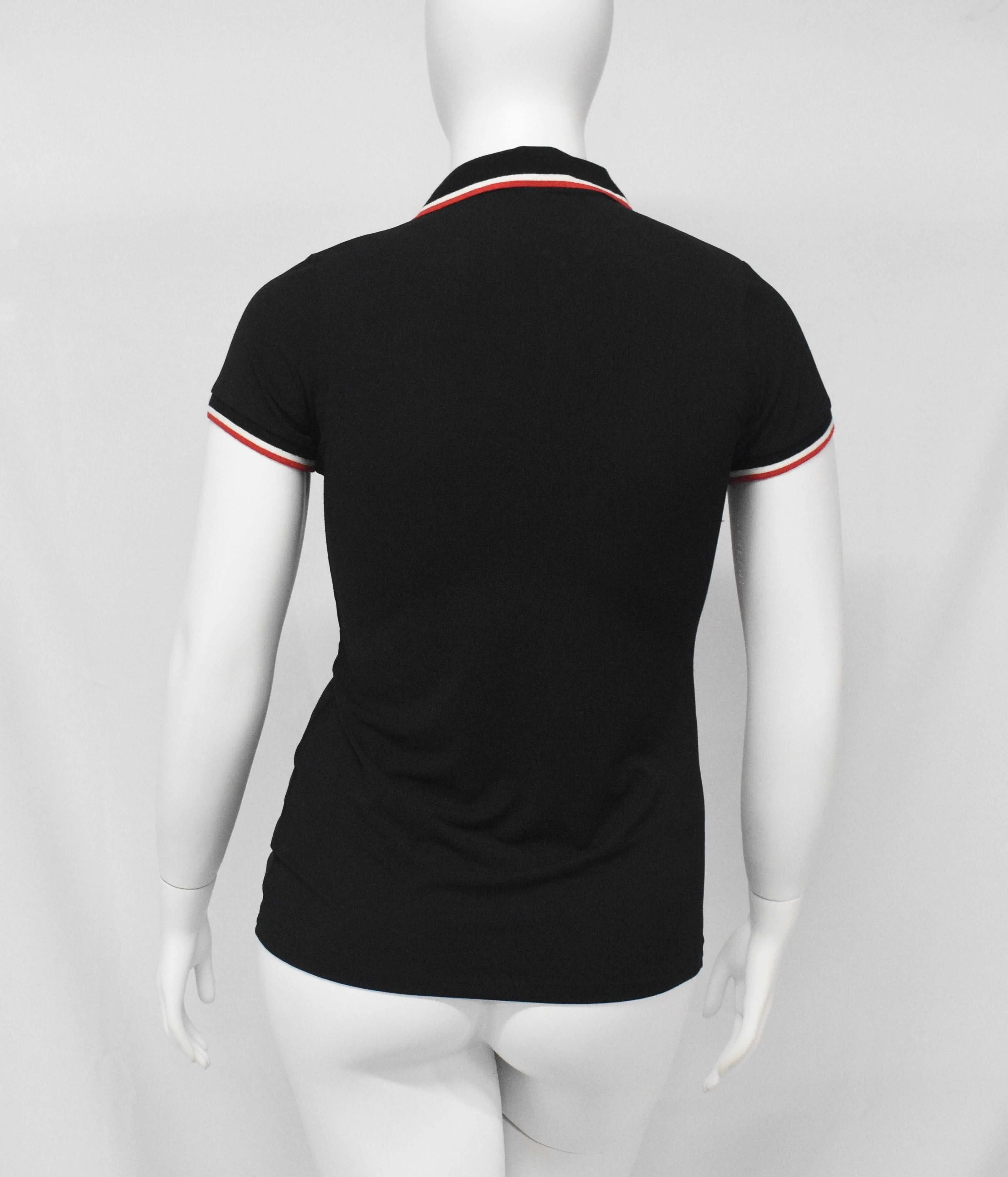 Body Contouring UV Protection Polo's Top-Black