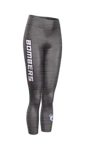 Bombers Baseball Leggings Charcoal