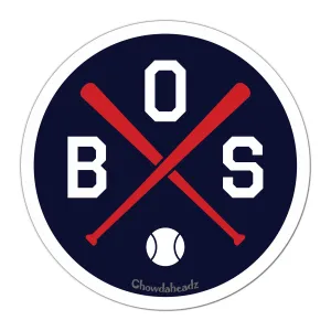 BOS Baseball Emblem Sticker