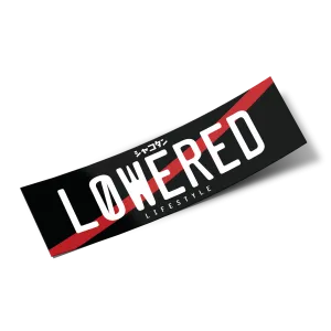 Box Sticker – Lowered JDM Plate