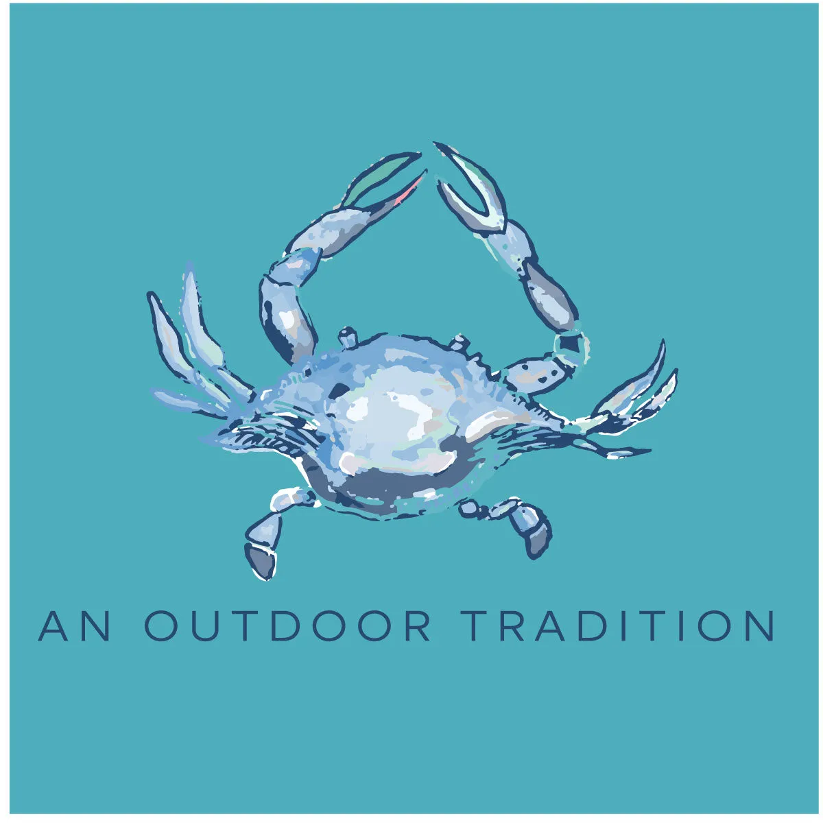 Boys Pro Performance Fishing Tee with Crab Art