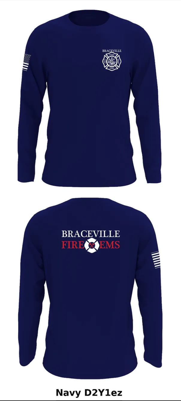 Braceville Fire Protection District Store 1 Core Men's LS Performance Tee - D2Y1ez