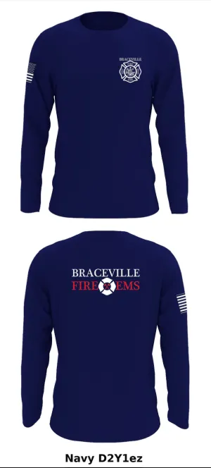 Braceville Fire Protection District Store 1 Core Men's LS Performance Tee - D2Y1ez