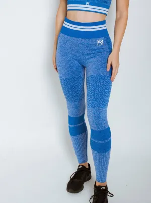 Bright Lines Blue Leggings