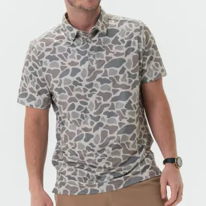 Burlebo Classic Deer Camo Performance Polo